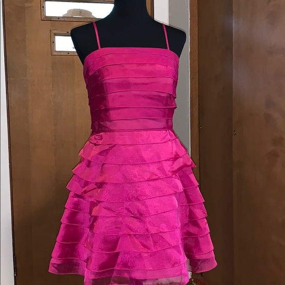 bright pink occasion dress